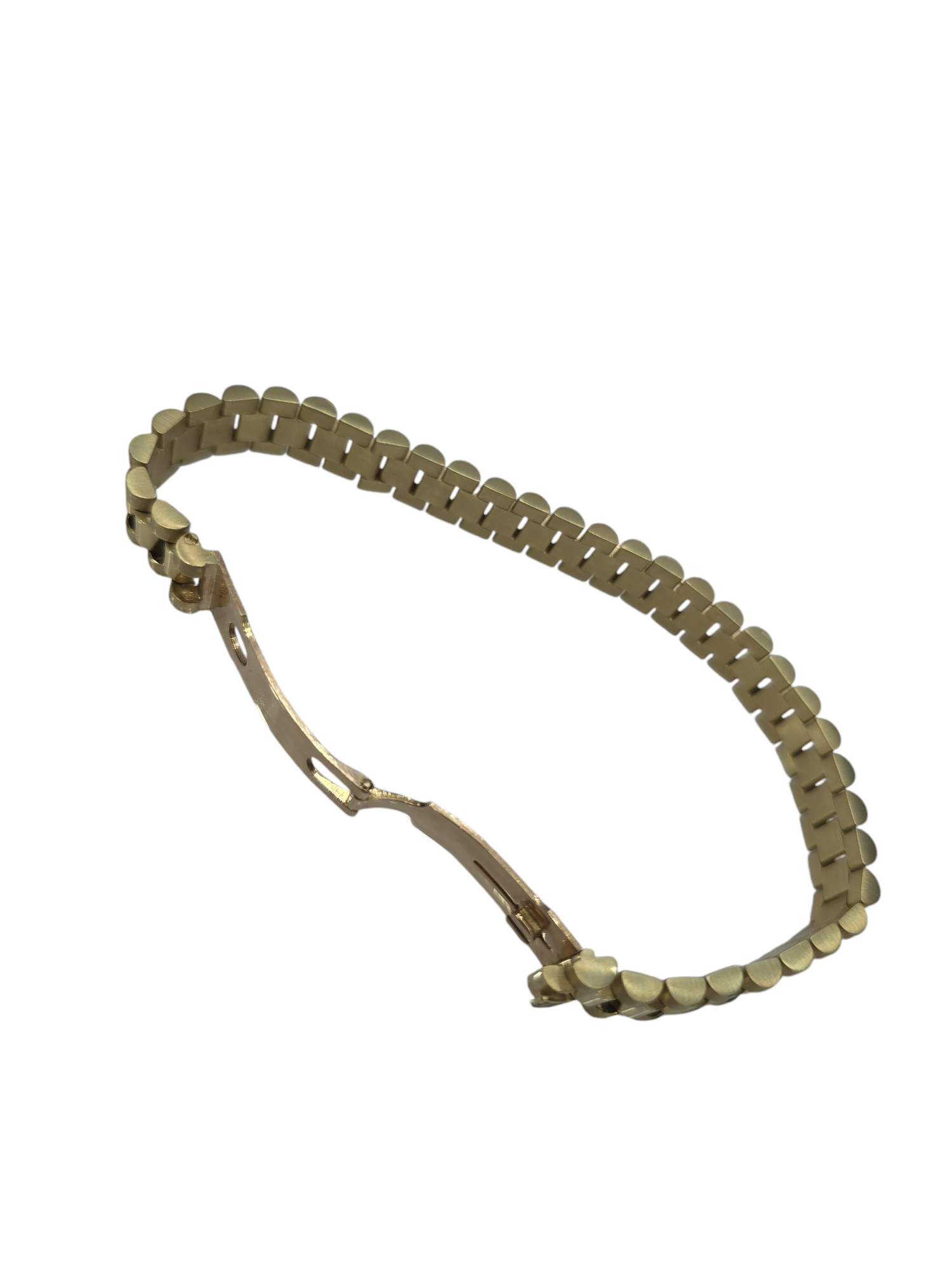 Bracciale uomo maglia in oro18 kt cinturino President e Jubilee oro 750