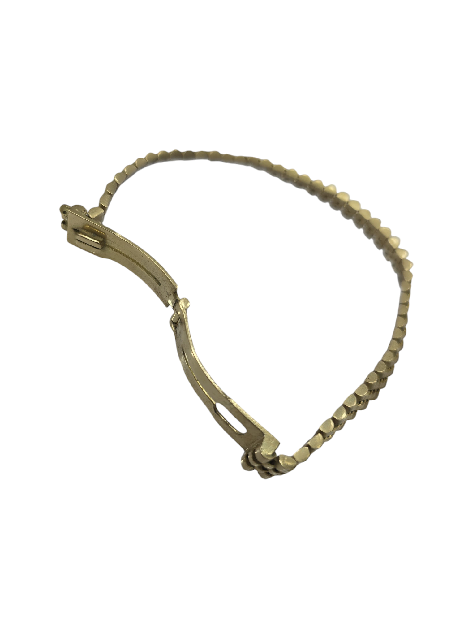 Bracciale uomo maglia in oro18 kt cinturino President e Jubilee oro 750