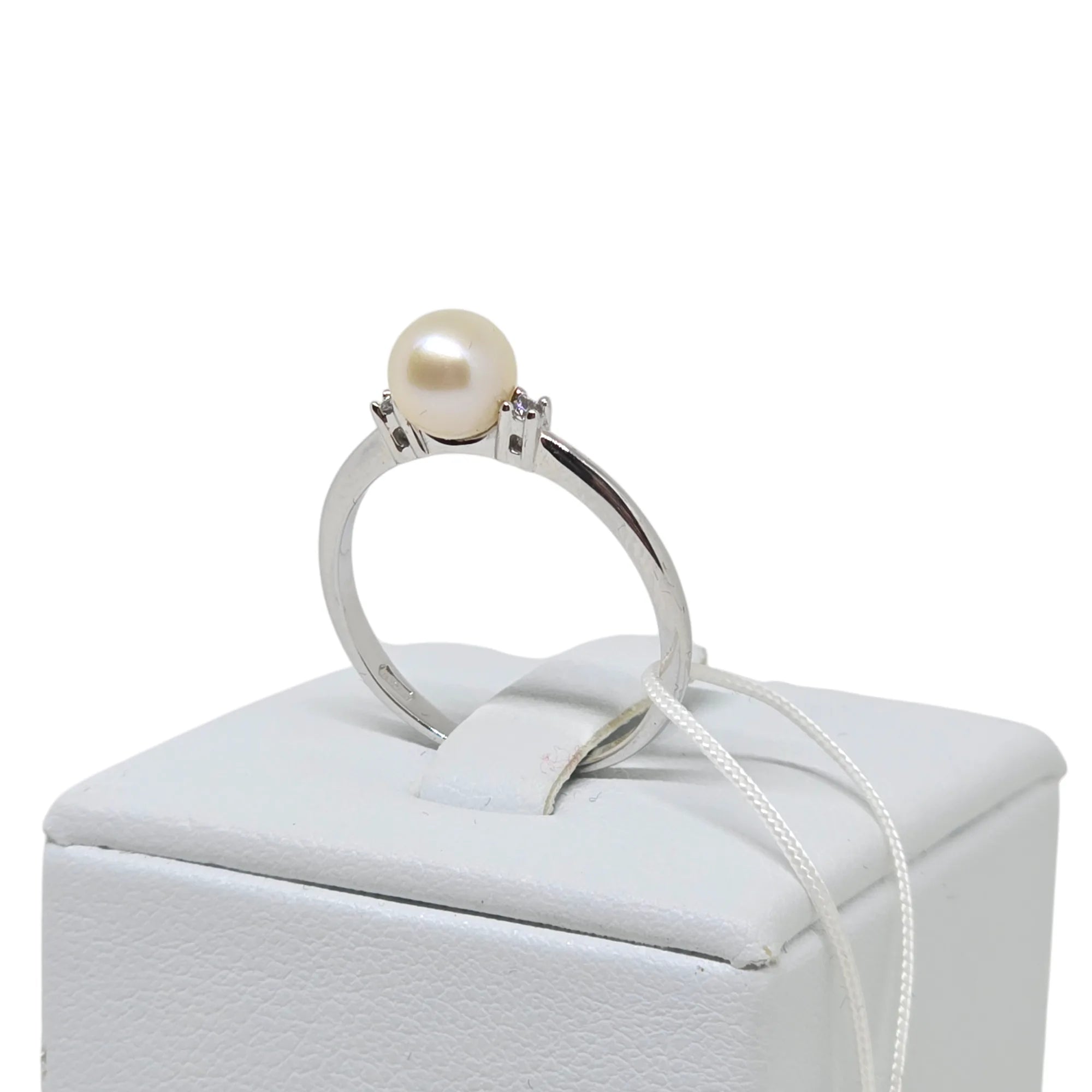 Anello con perla sintetica iGold in Oro 9 kt