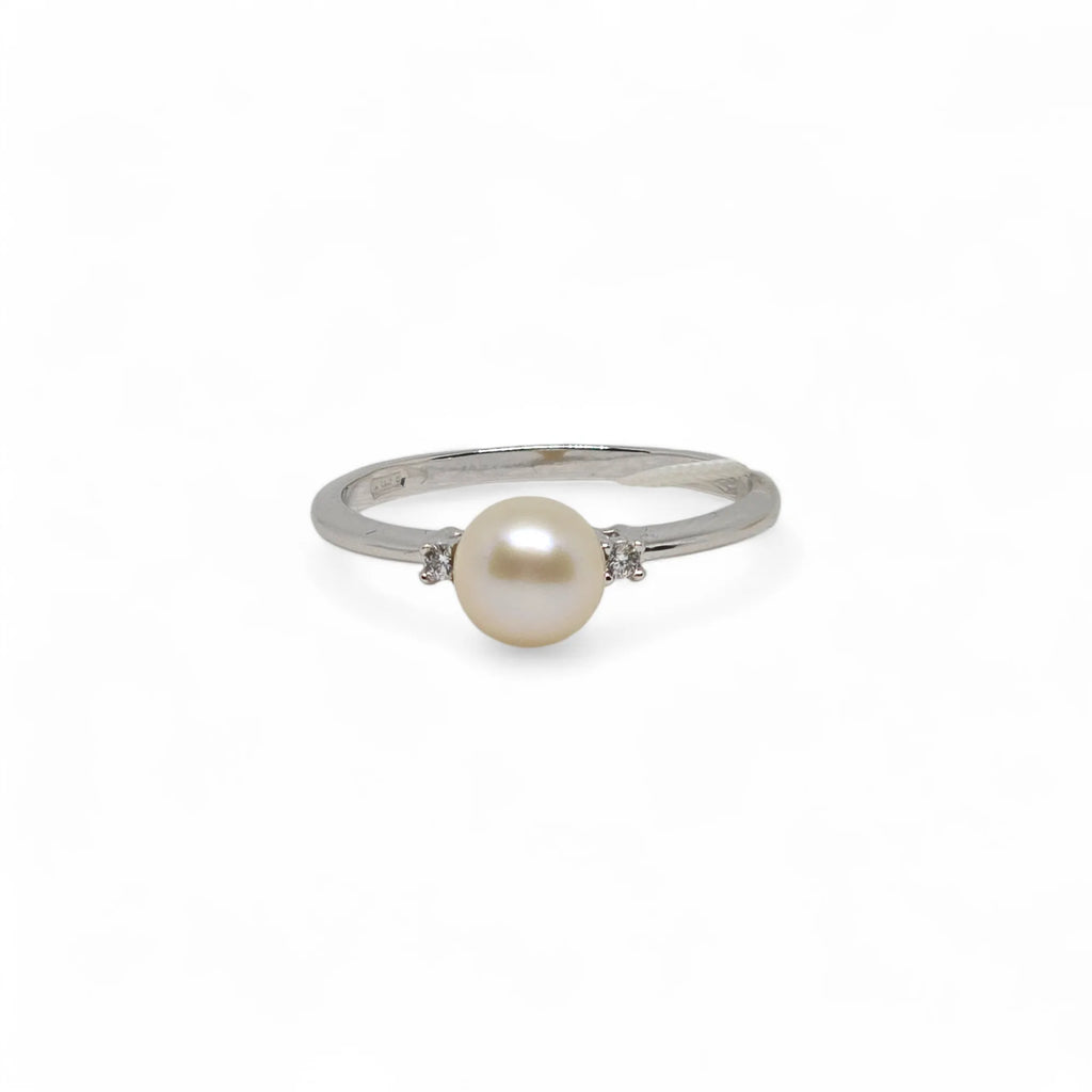 Anello con perla sintetica iGold in Oro 9 kt