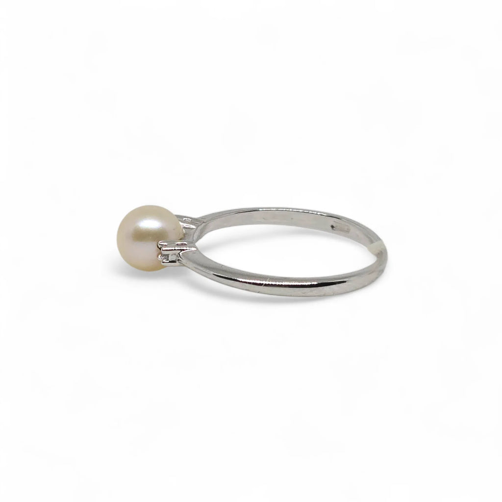 Anello con perla sintetica iGold in Oro 9 kt