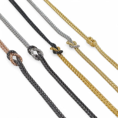 Bracciale in argento 925 con nodo infinito
