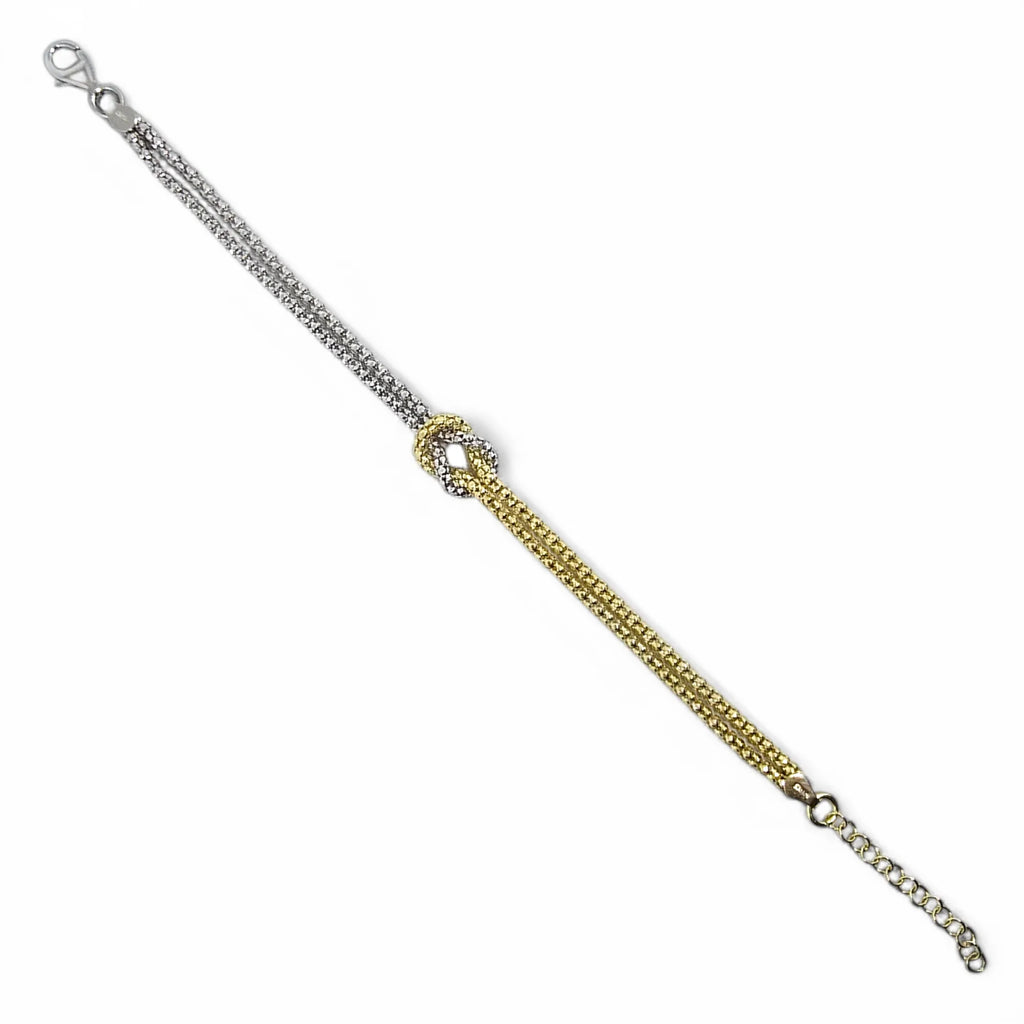 Armband aus 925er Silber mit Unendlichkeitsknoten