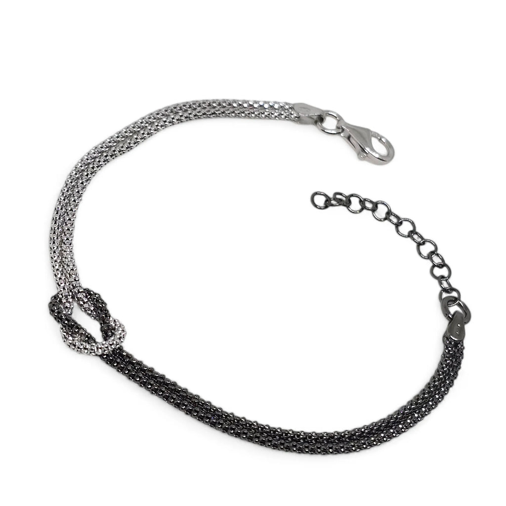 Armband aus 925er Silber mit Unendlichkeitsknoten