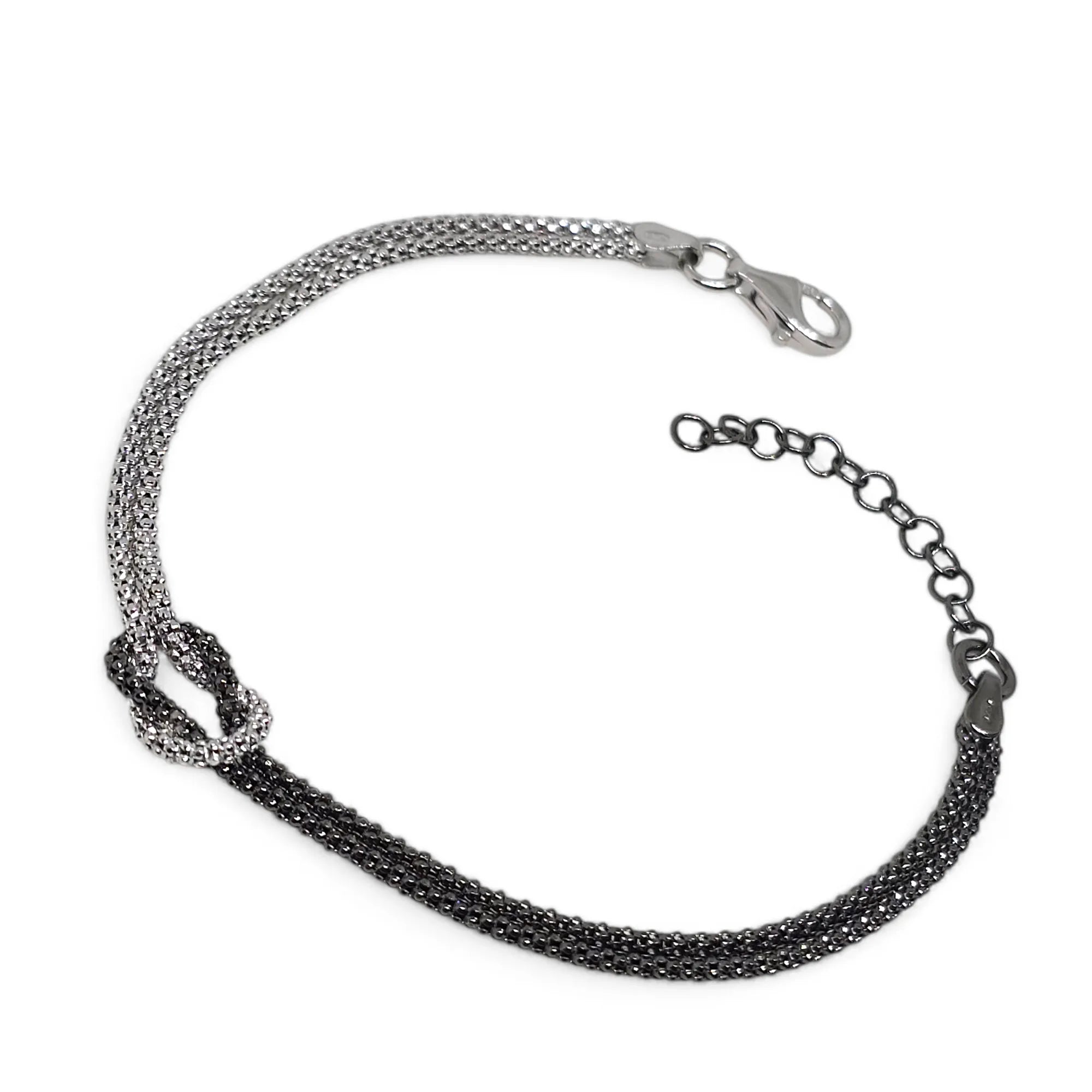 Armband aus 925er Silber mit Unendlichkeitsknoten