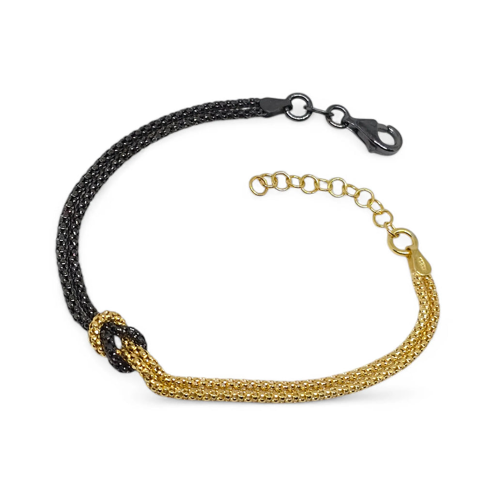 Armband aus 925er Silber mit Unendlichkeitsknoten