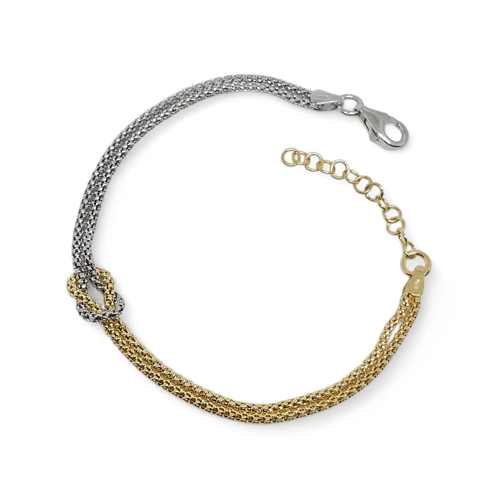 Armband aus 925er Silber mit Unendlichkeitsknoten