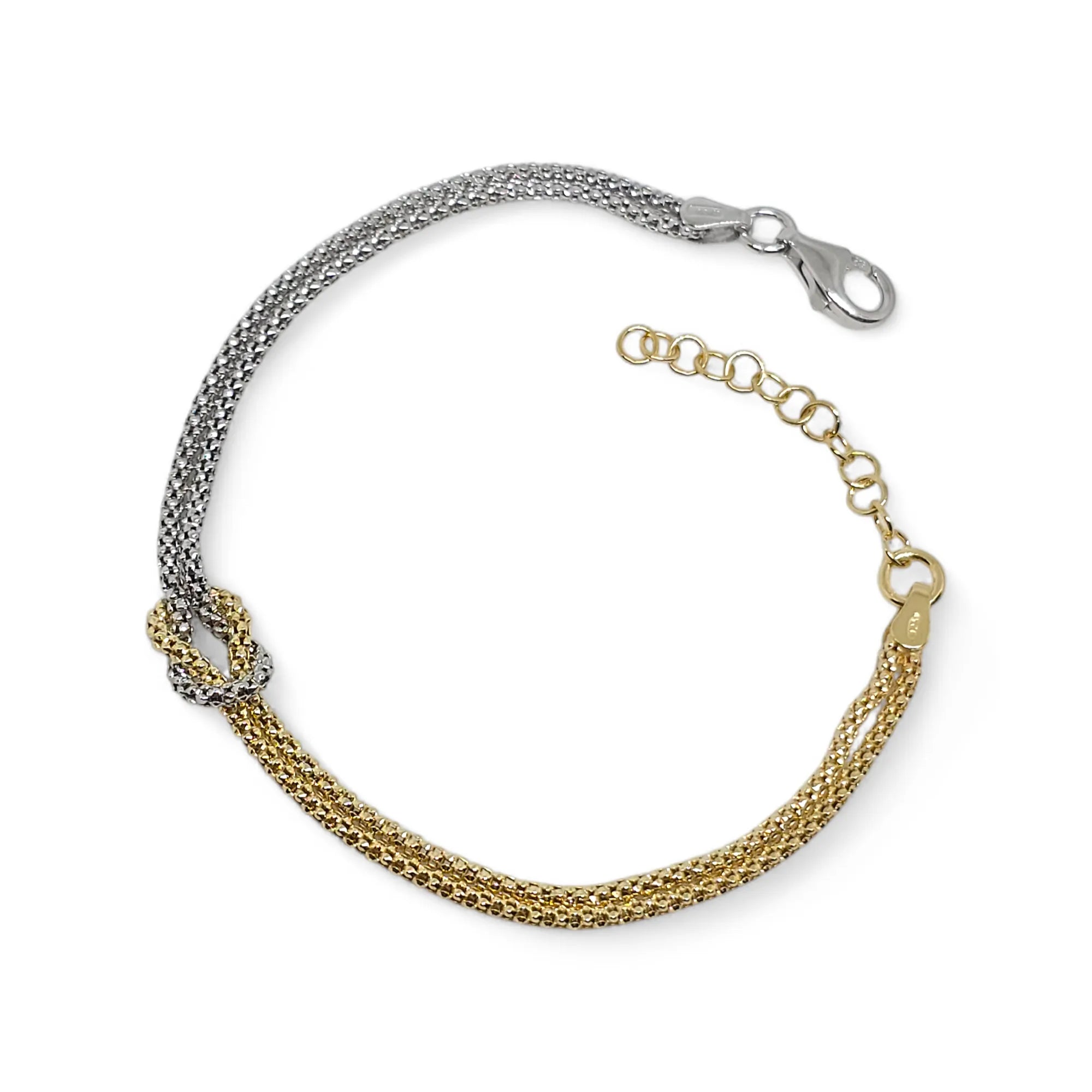 Armband aus 925er Silber mit Unendlichkeitsknoten
