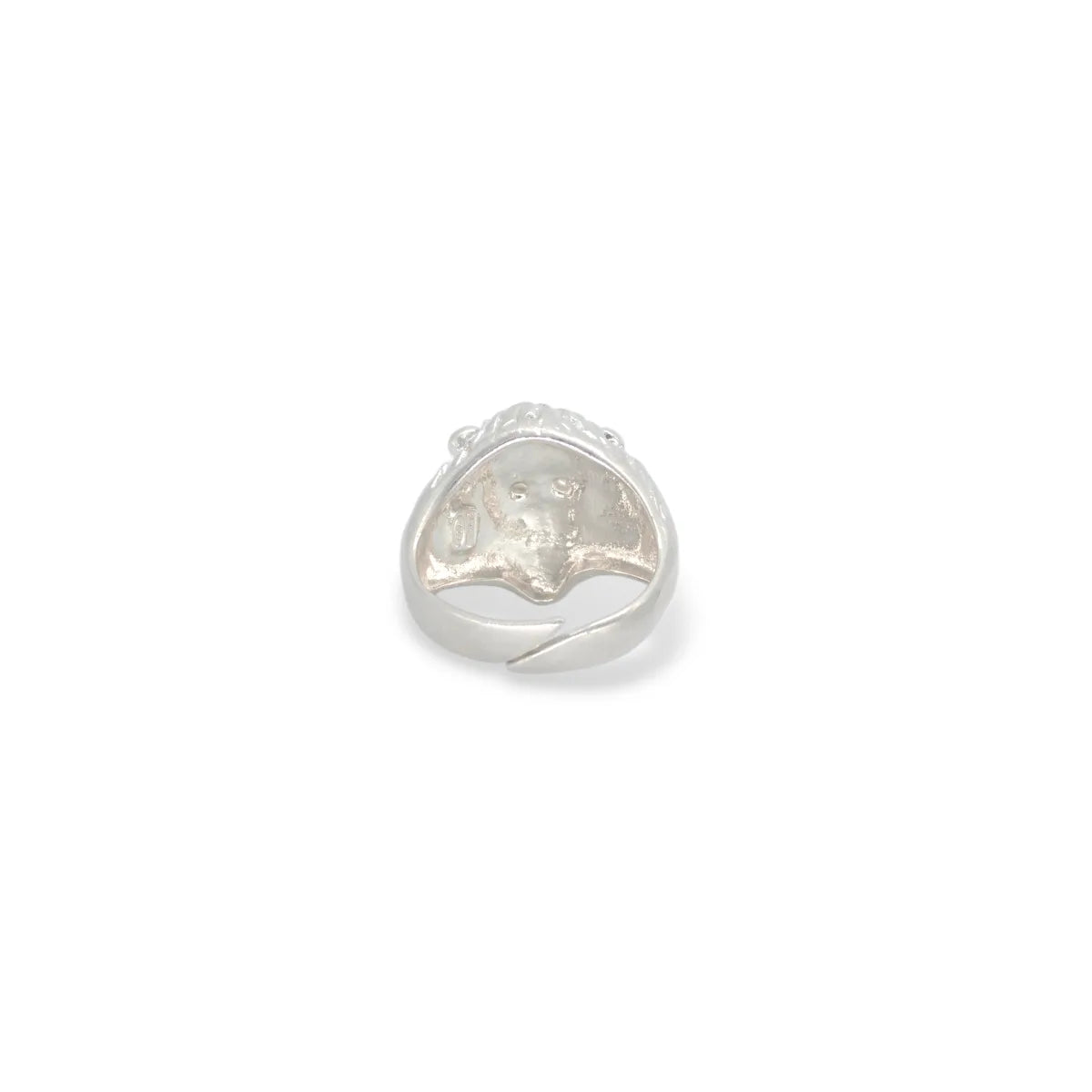 Anello regolabile da donna Testa di Leone in argento 925