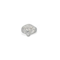 Anello regolabile da donna Testa di Leone in argento 925