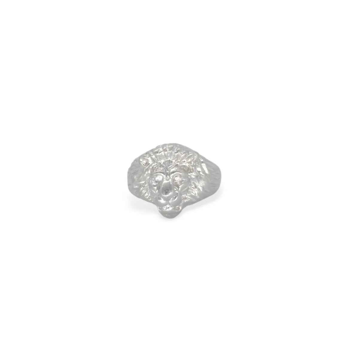 Anello regolabile da donna Testa di Leone in argento 925