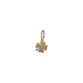 Pendente quadrifoglio oro giallo 18 kt. portafortuna