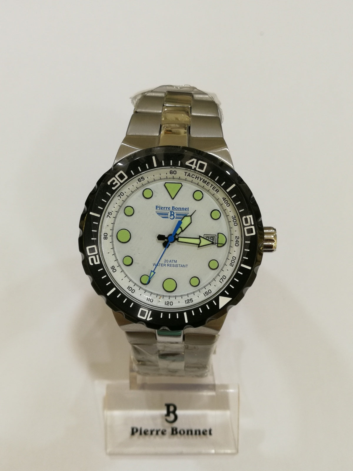 Pierre bonnet orologio uomo in acciaio 6257b