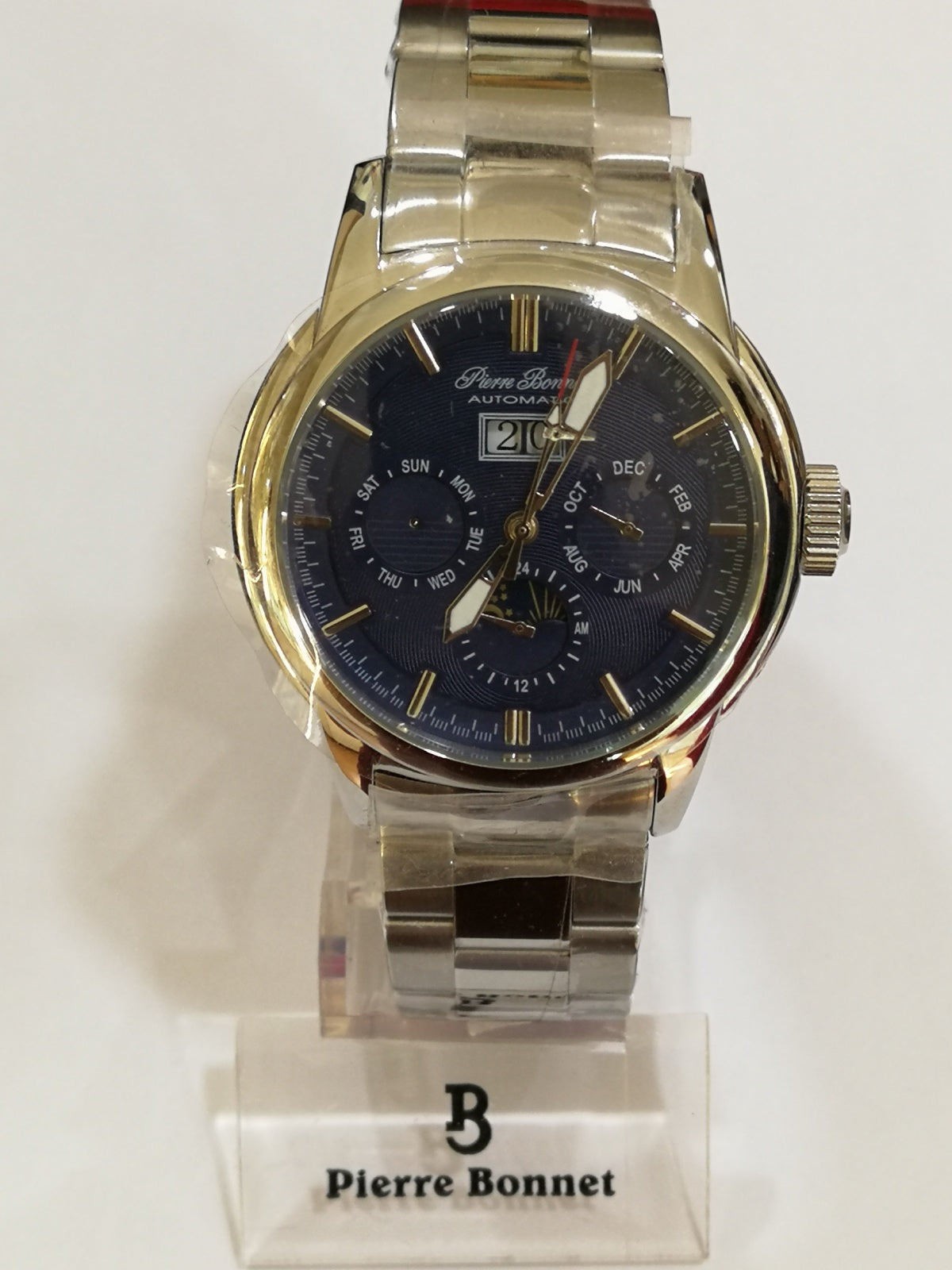 Pierre bonnet orologio uomo in acciaio 6438c