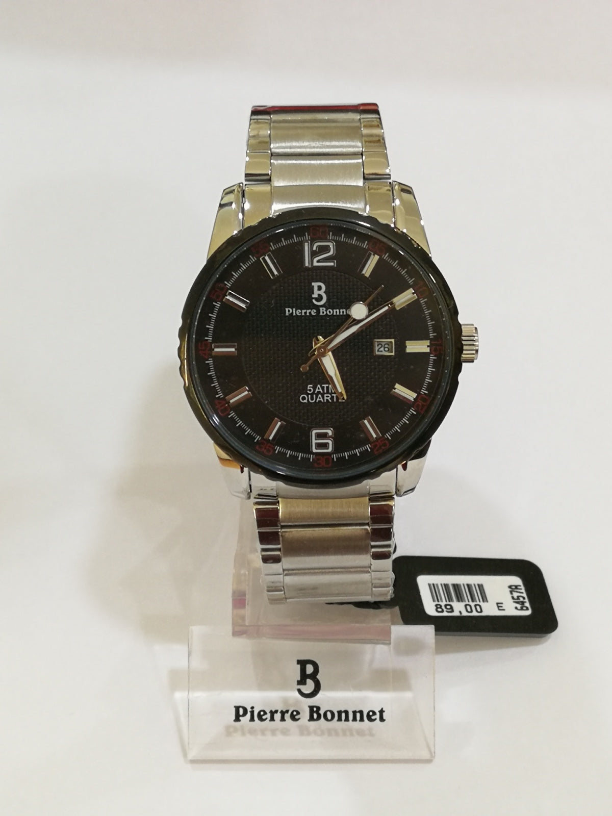 Pierre bonnet orologio uomo in acciaio 6457a