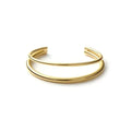 Bracciale donna Unoaerre rigido doppio in bronzo dorato 2632