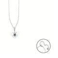Collana con Pendente a Cuore con Zirconi Bianchi in Acciaio - 4US Cesare Paciotti 4UCL6897W