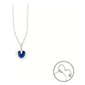 Collana con Pendente a Cuore con Zirconi Blu in Acciaio - 4US Cesare Paciotti 4UCL6899W