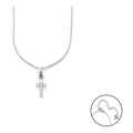 Collana con Pendente a Croce con Zirconi Bianchi in Acciaio - 4US Cesare Paciotti 4UCL6905W