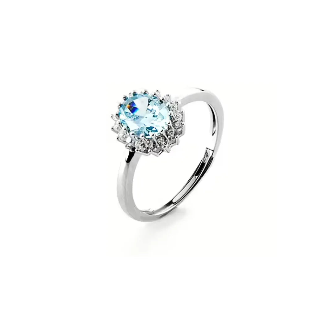Anello con Zirconi Azzurri in Argento 925 - 4US Cesare Paciotti 4UAN6053W