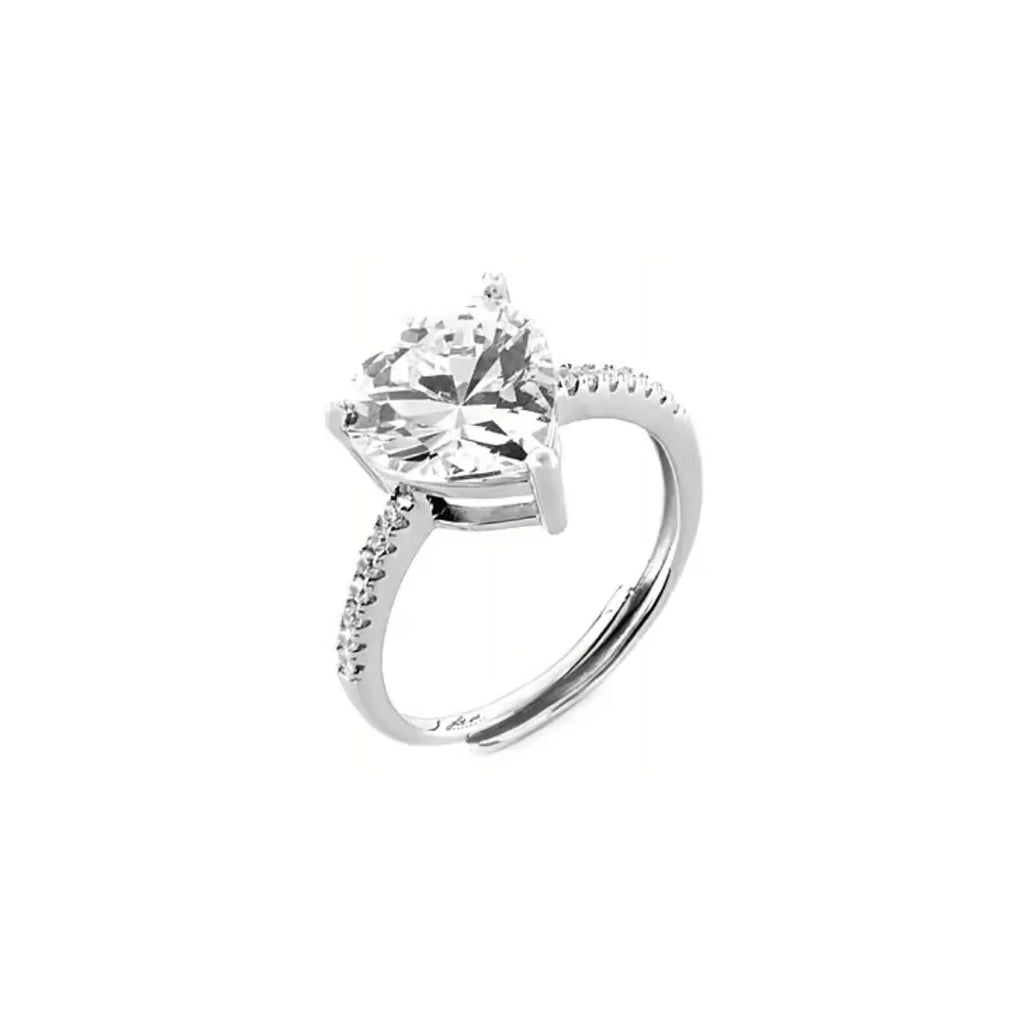 Anello Cuore con Zirconi Bianchi in Argento 925 - 4US Cesare Paciotti 4UAN6070W