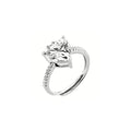 Anello Cuore con Zirconi Bianchi in Argento 925 - 4US Cesare Paciotti 4UAN6070W