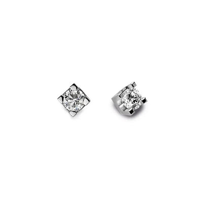 Punti luce orecchini classici oro 9kt e diamanti ool12401