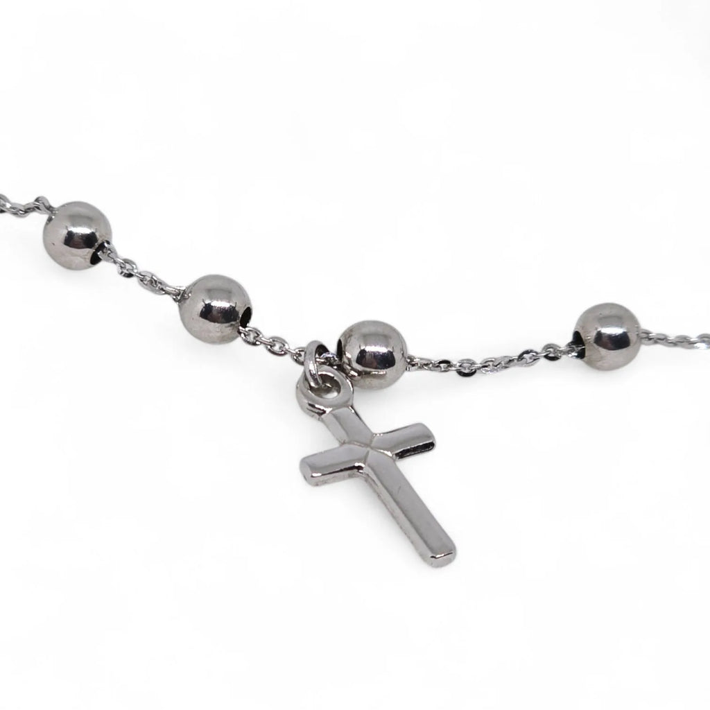 Bracciale Rosario oro bianco 18 carati - Eleganza e Raffinatezza