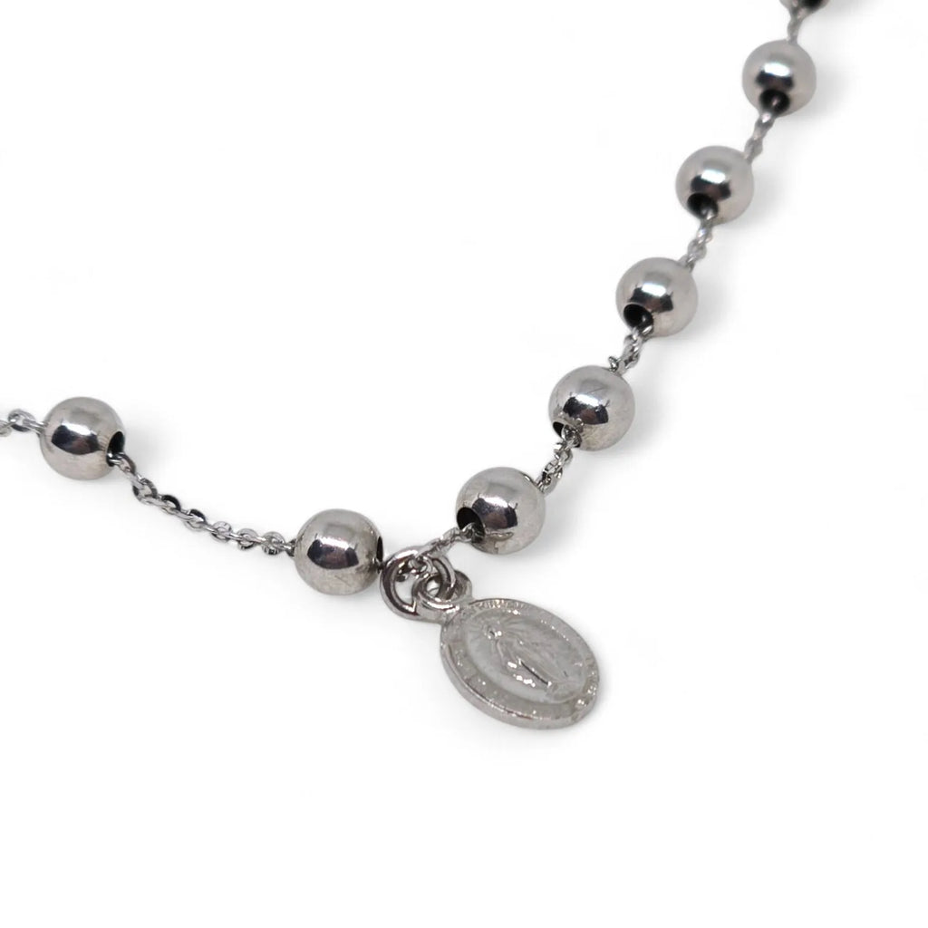 Bracciale Rosario oro bianco 18 carati - Eleganza e Raffinatezza