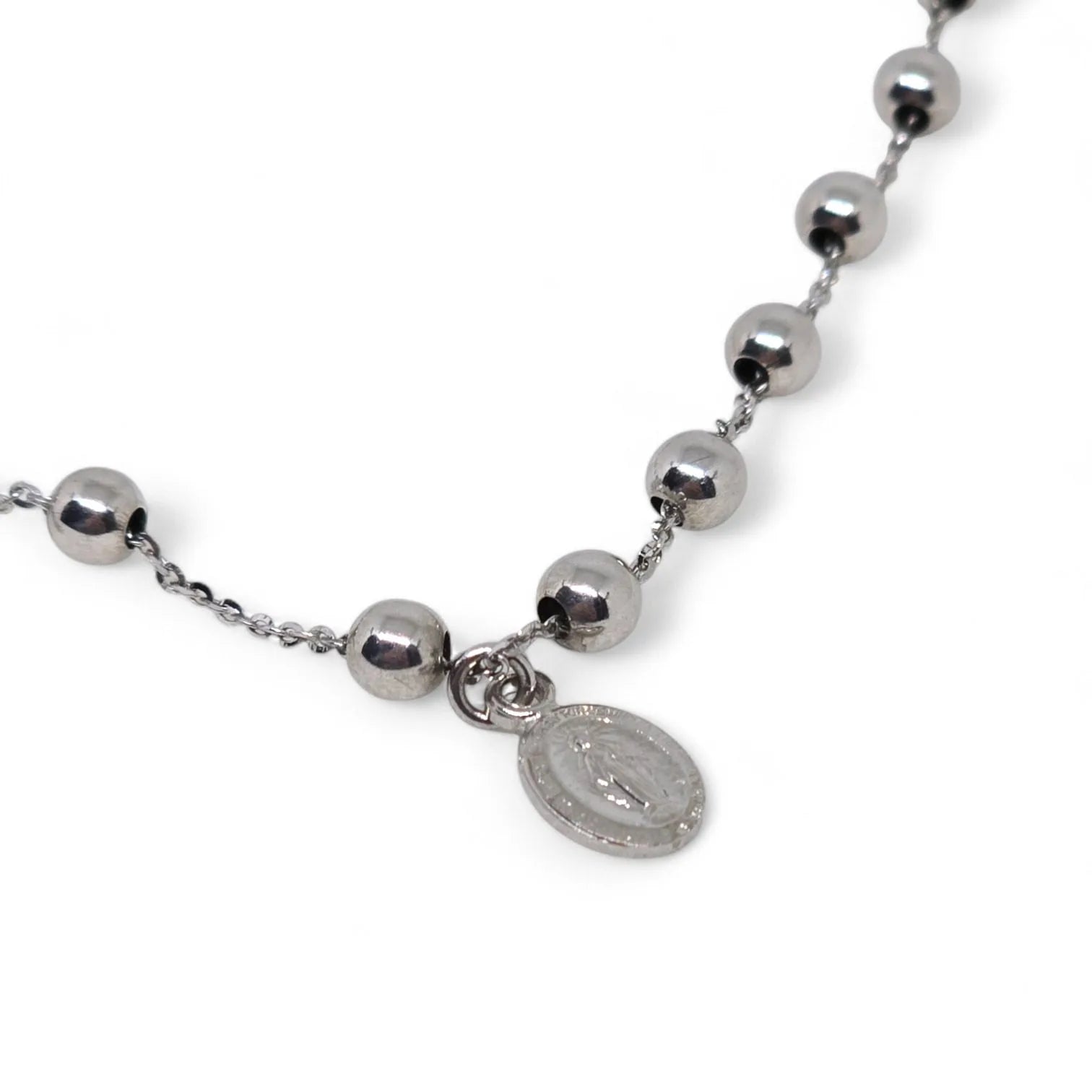 Bracciale Rosario oro bianco 18 carati - Eleganza e Raffinatezza
