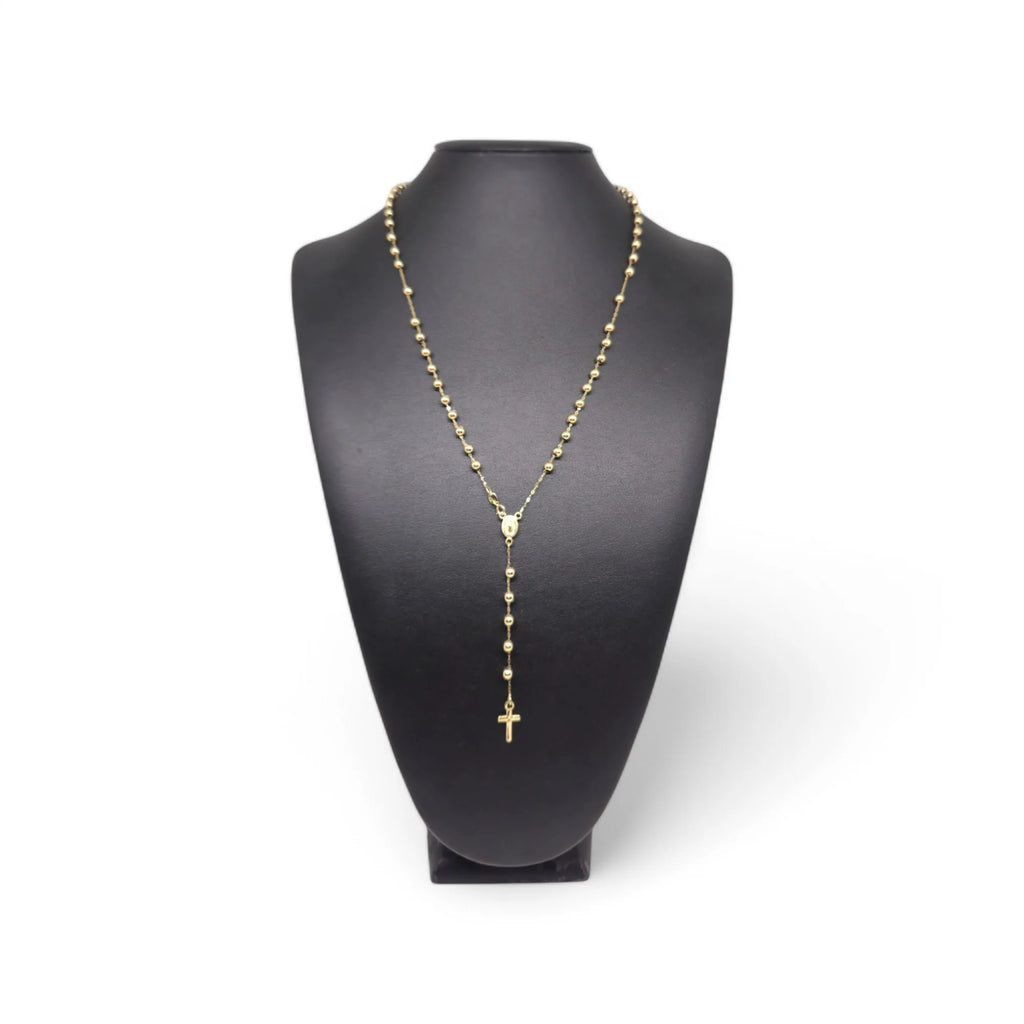18 Karat Gelbgold Rosenkranzkette – Zertifiziertes 750er Massivgold (50 cm)