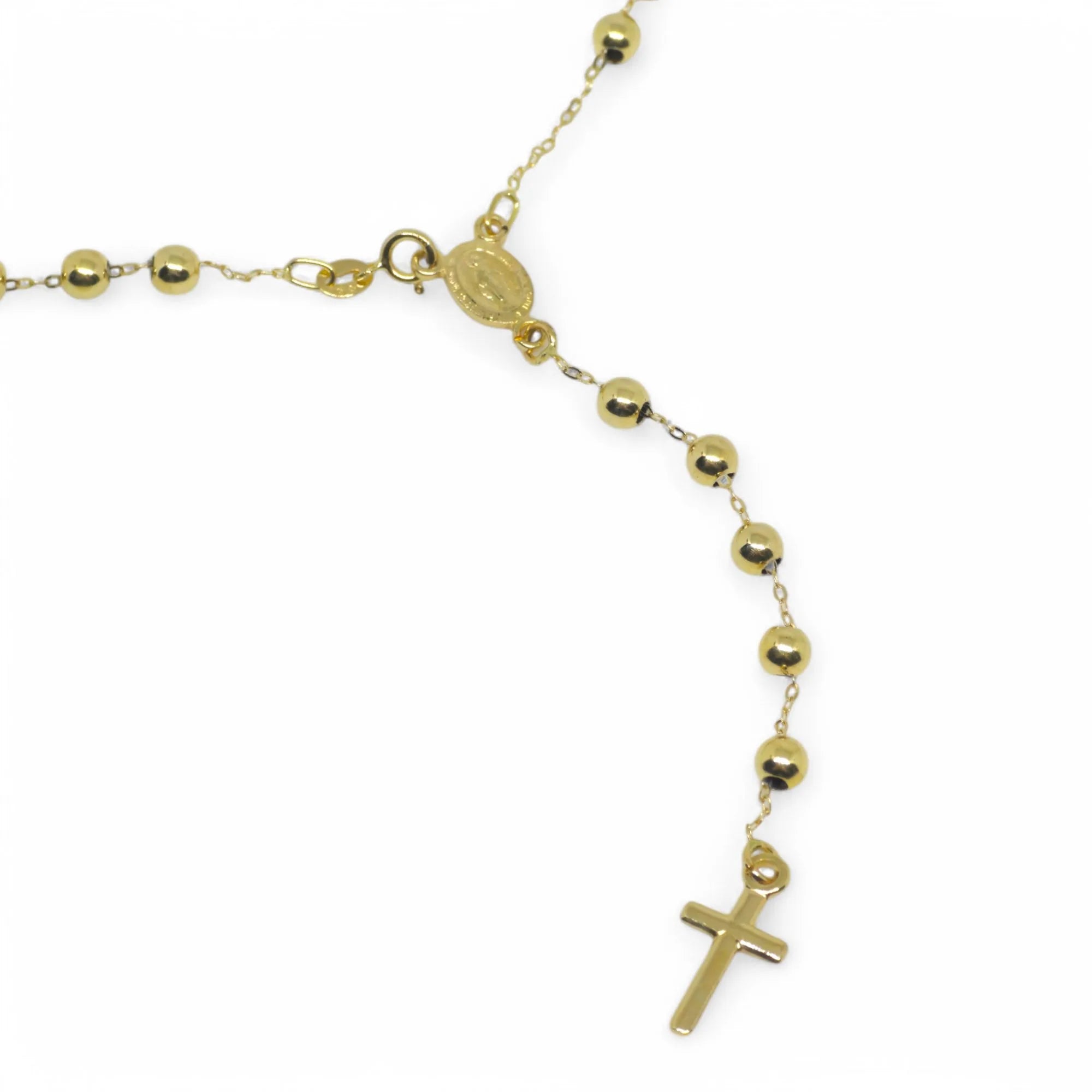 Collana Rosario in Oro Giallo 18kt - Oro 750 Massiccio Certificato (50 cm)