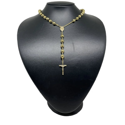 Collier Rosaire en or jaune 18K, 72 cm