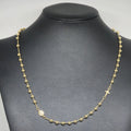 Halskette aus 18 Karat Gelbgold, 50 cm lang