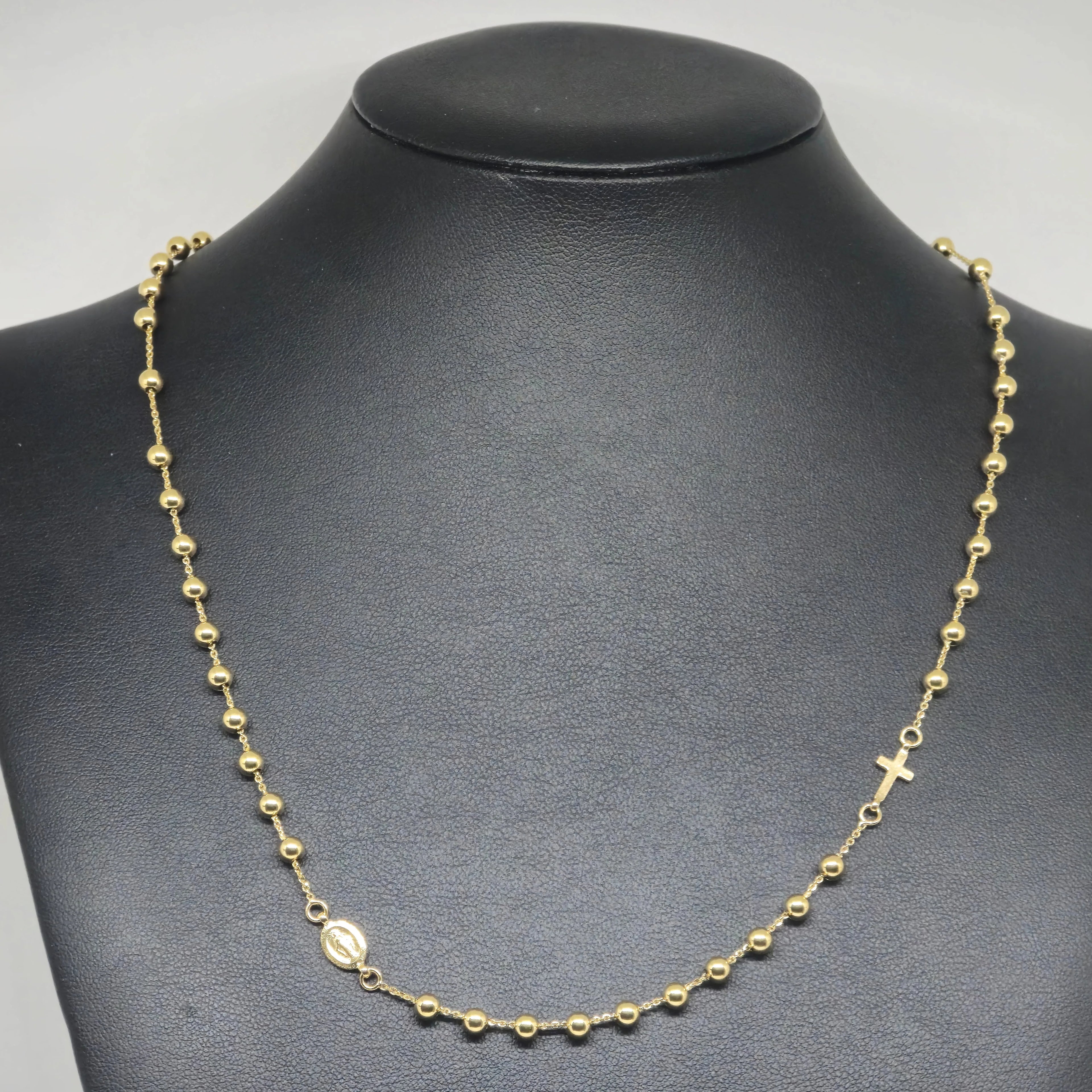 Halskette aus 18 Karat Gelbgold, 50 cm lang