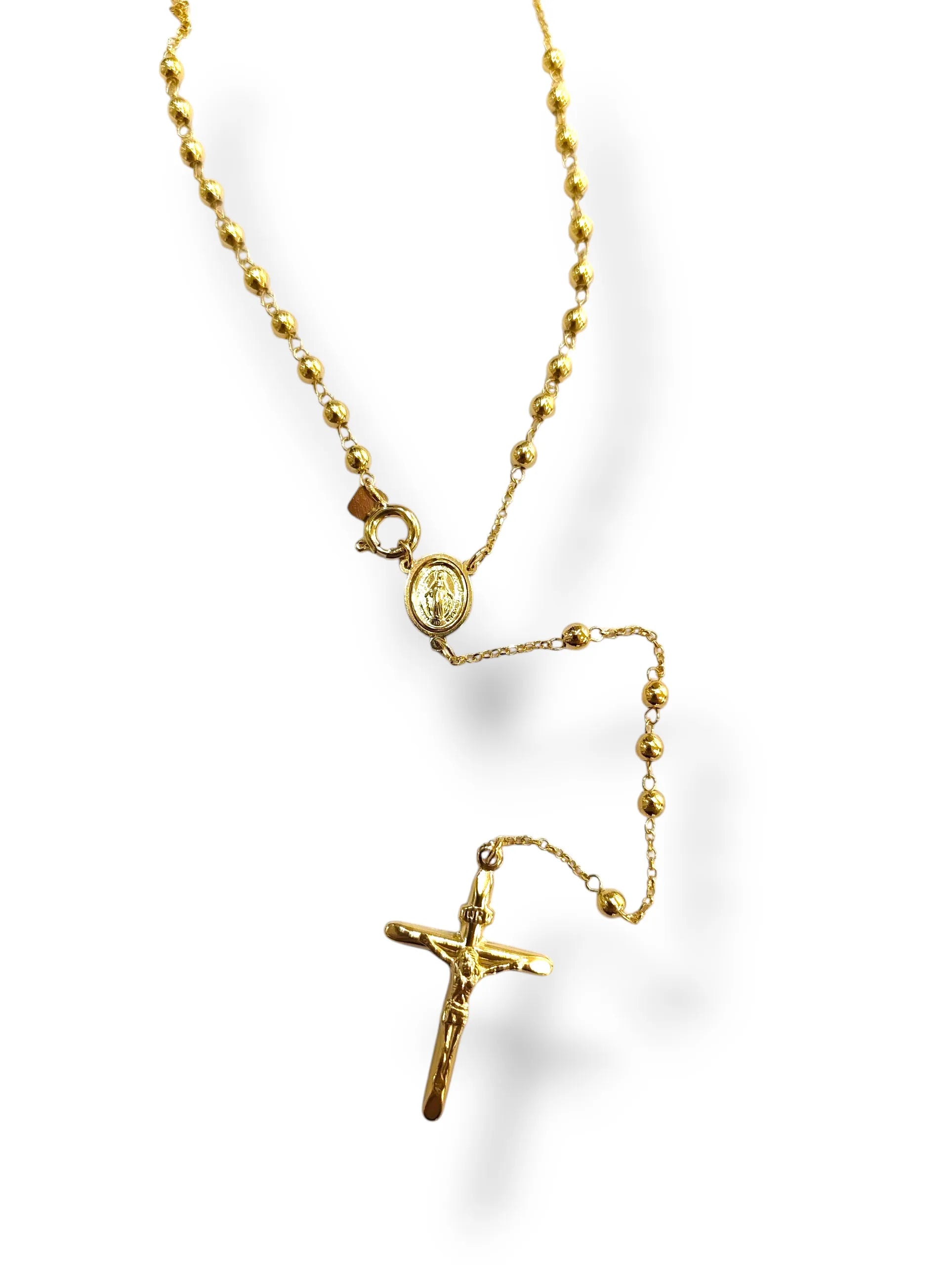 Rosario iGold unisex in oro giallo 9 carati