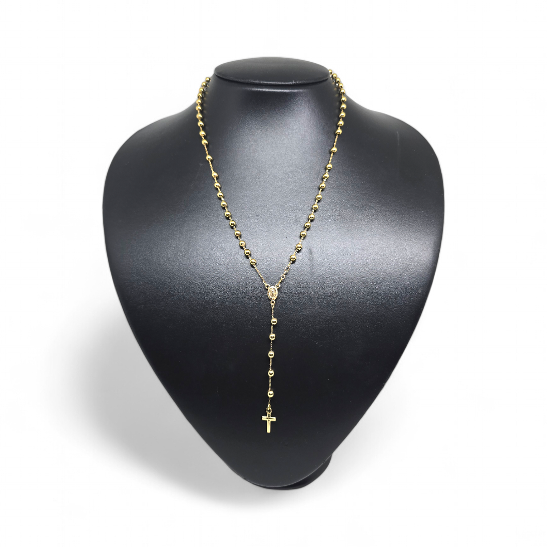 Collana Rosario in Oro Giallo 18kt - Oro 750 Certificato (50 cm)
