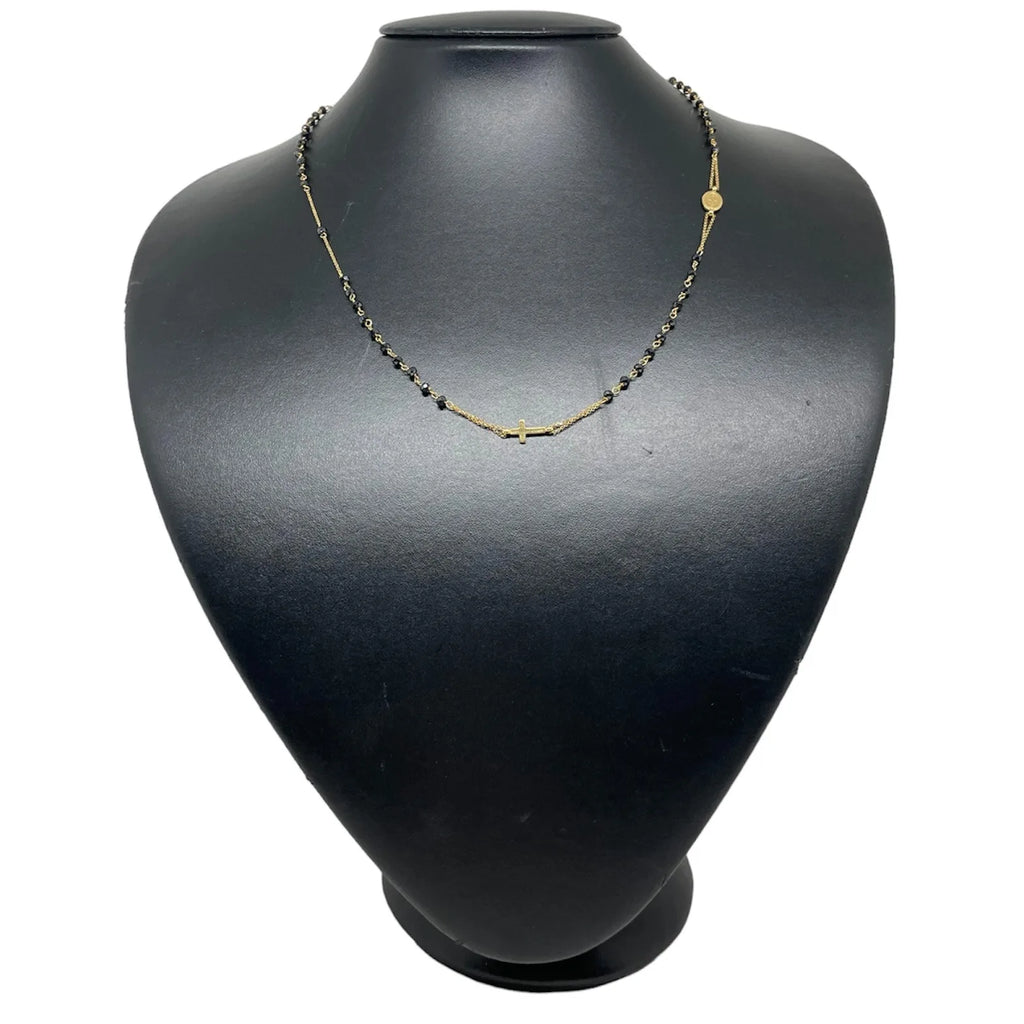 Rosario in oro giallo 18 Kt misura 50cm