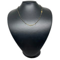Rosario in oro giallo 18 Kt misura 50cm