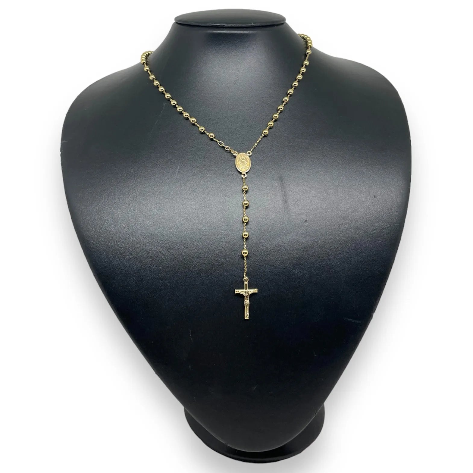 Rosario oro giallo 18 carati misura 50 cm
