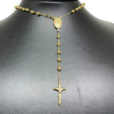 Chapelet en or jaune 18 carats de 50 cm