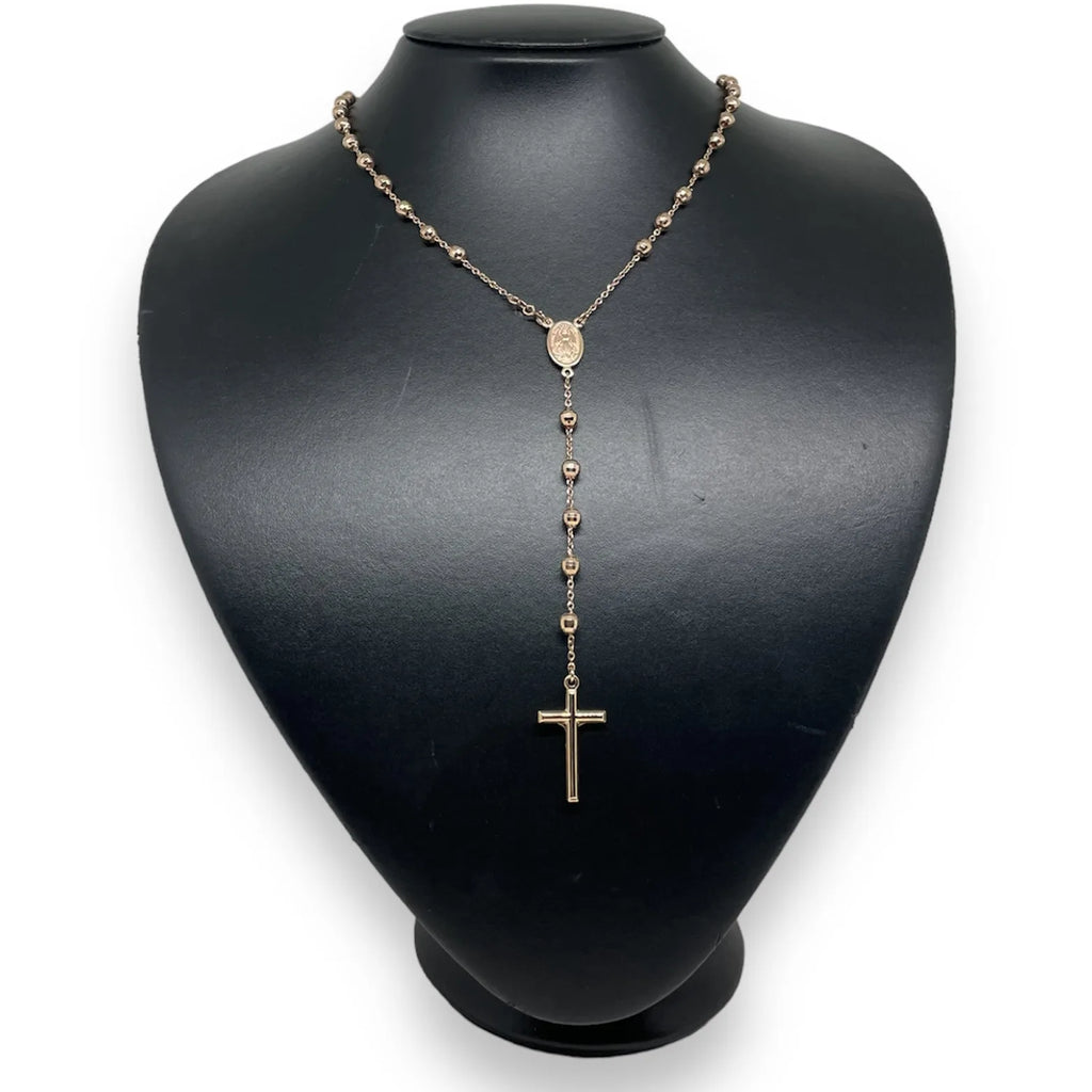 Rosenkranz, Roségold 18 Kt, 50 cm