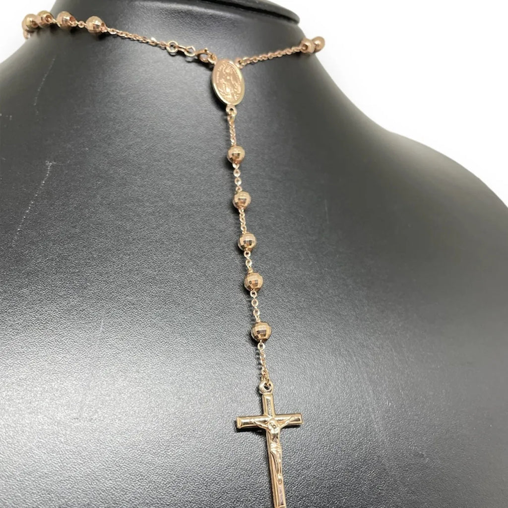 Rosenkranz, Roségold 18 Kt, 50 cm