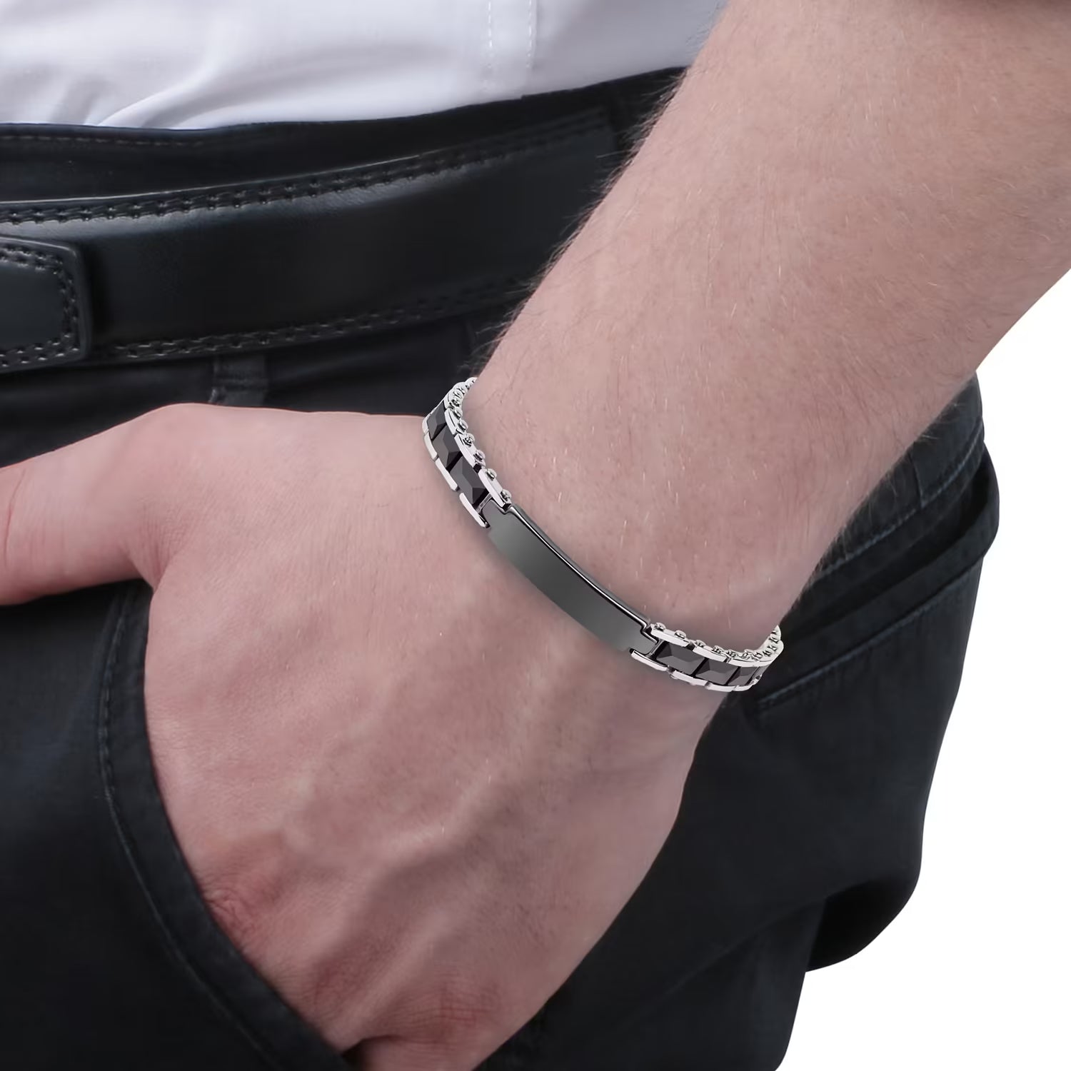 Herrenarmband Schmuck Sector Ceramic SAFR06