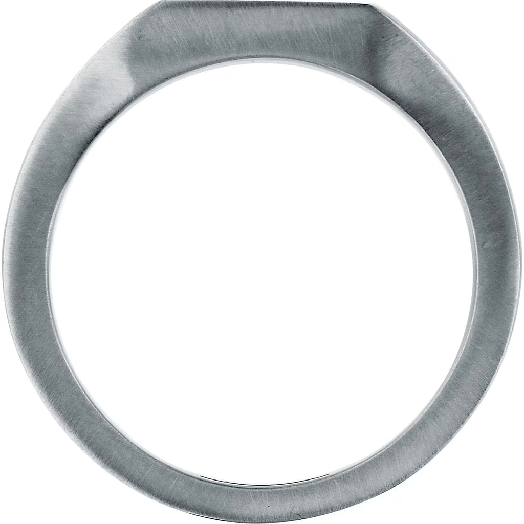 Herrenring Sector aus Edelstahl Siegelring