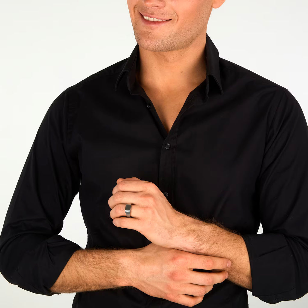 Herrenring Sector aus Edelstahl Siegelring