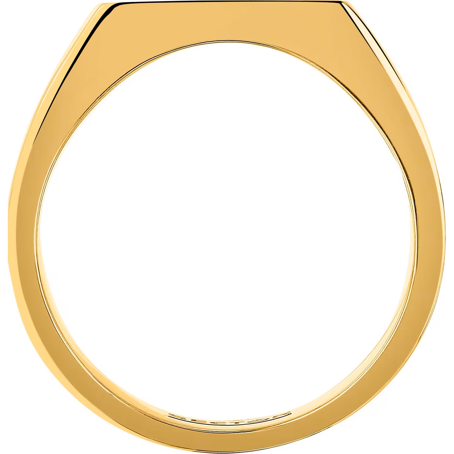 Anello uomo Sector in acciaio dorato Chevalier