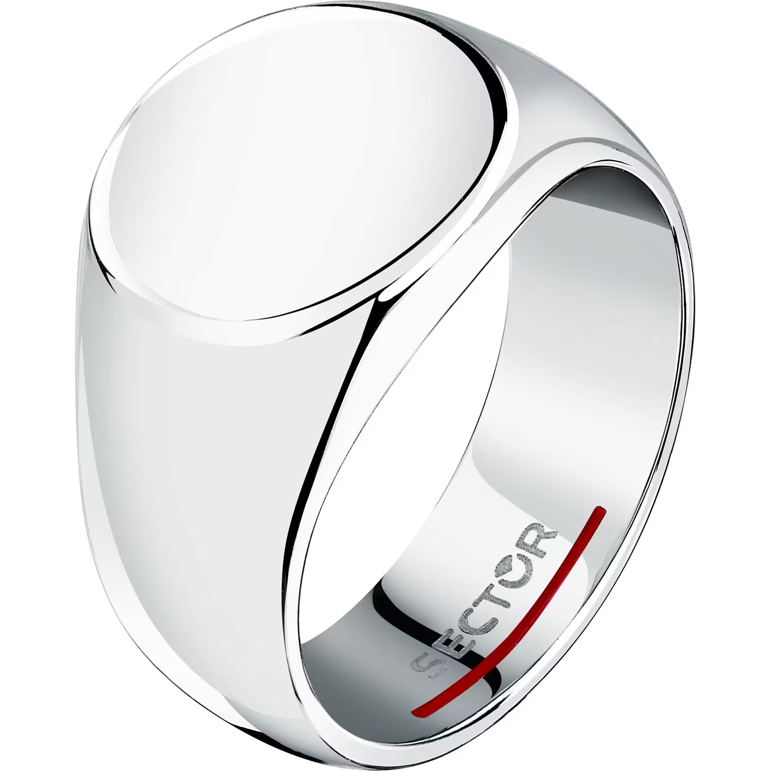 Herrenring Sector aus Stahl Chevalier Silver