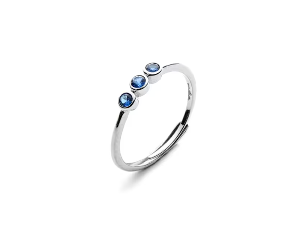 Damenring aus Silber mit blauen Zirkonen Schmuck 4US Cesare Paciotti 4uan5786w