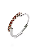 Damenring aus Sterlingsilber mit roten Steinen Schmuck 4US Cesare Paciotti 4uan5811w